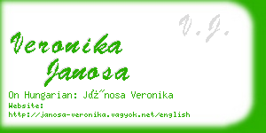 veronika janosa business card